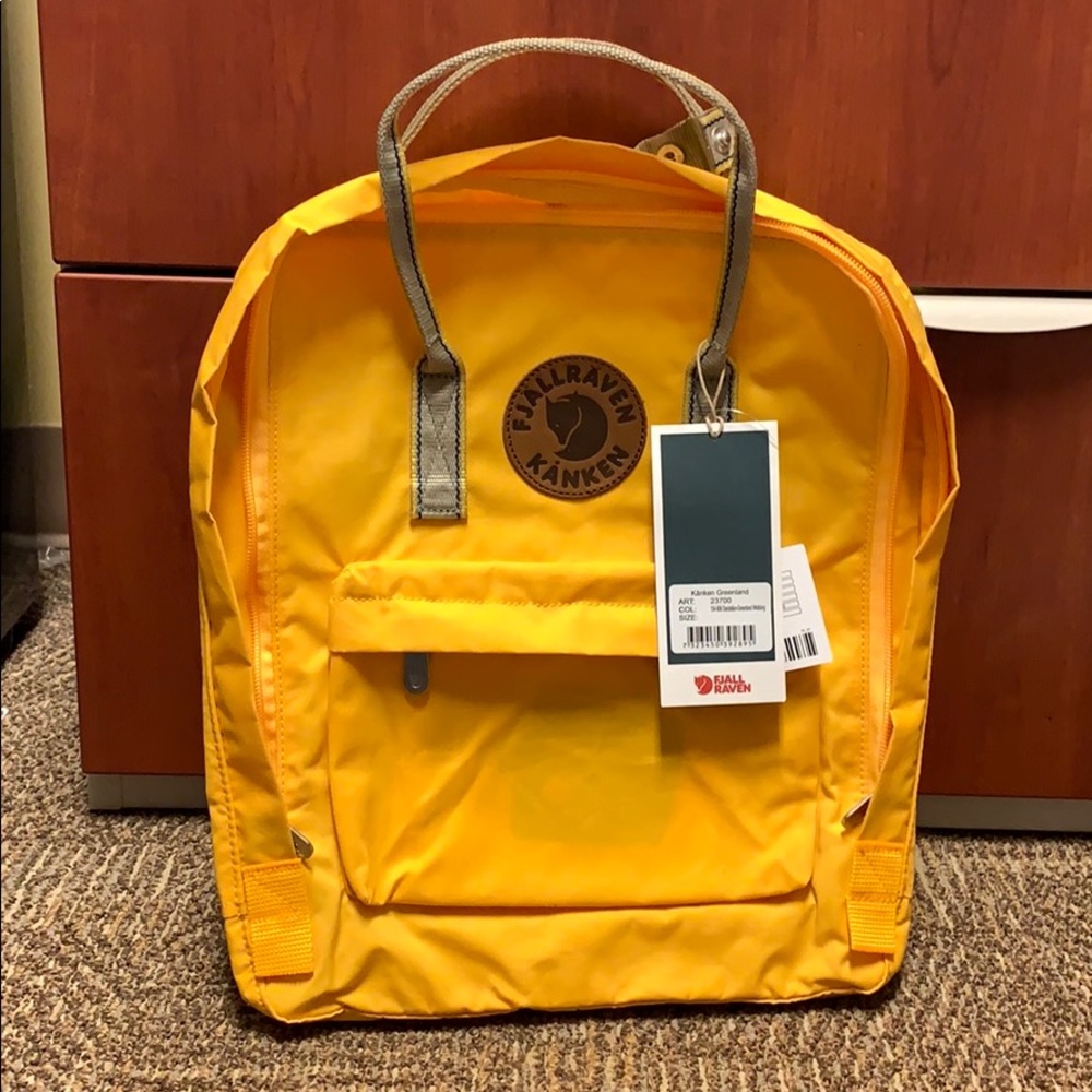 Fjallraven Kanken Greenland Yellow Backpack Bag